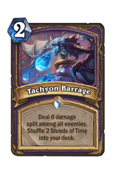 Tachyon Barrage