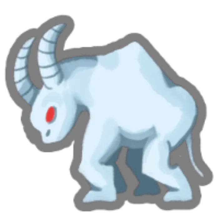 White Beast Statue